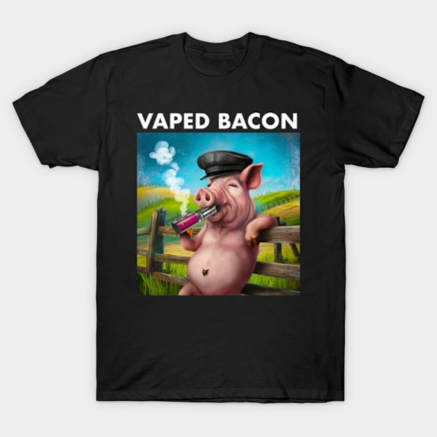 Vaped Bacon T-Shirt by Welcome To Chaos 